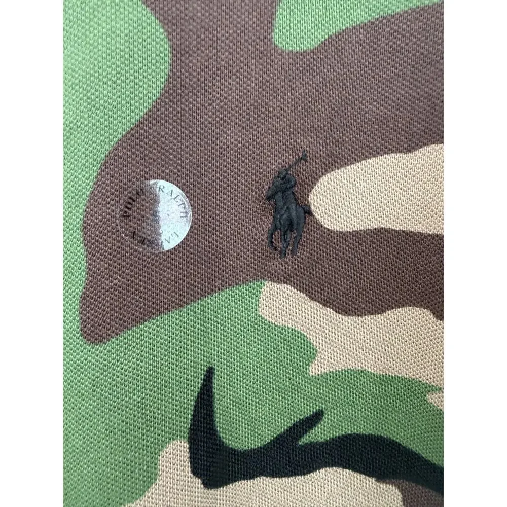 Polo Ralph Lauren Classic Cotton Collared Lightweight Camo Polo Size Small NWT